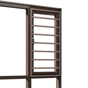 内外开窗免打孔防盗窗网隐形磁吸纱窗阳台儿童安全飘窗户防护栏