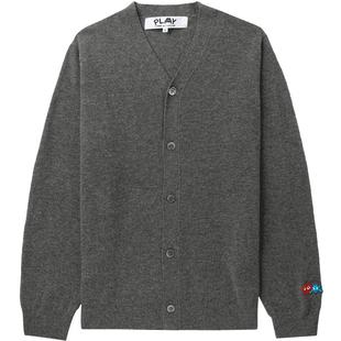 IT CDG PLAY COMME des GARÇONS川久保玲男装直排扣羊毛针织开衫