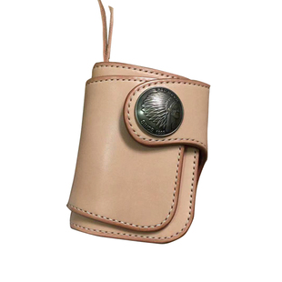 优革佳品手作参考redmoon经典款日本枥木鞍革短财布 手工牛皮钱包