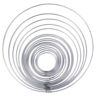 DIY手工材料捕梦网车挂铁圈铁环焊接未电镀圆环多规格钢丝圈花环