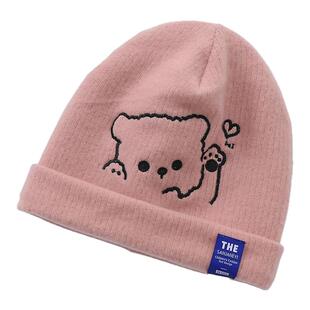 宝宝帽子秋冬款2026新款男宝女童纯棉宝宝男孩翻边防风保暖针织帽