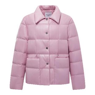 太平鸟女装冬季新款IMMI联名PU羽绒服A1ACD4373