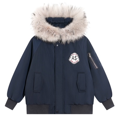 贝田男童冬季夹棉加厚棉服外套