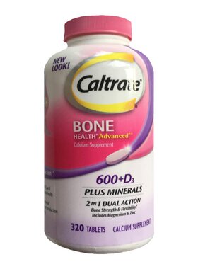 现货特价27.12/美国Caltrate钙尔奇钙片中老年孕妇女VD钙片320粒