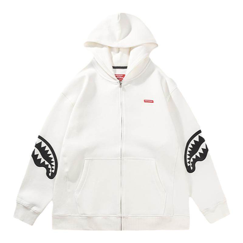 SprayGround鲨鱼嘴2026春秋开衫卫衣外套男女美式情侣宽松外套潮