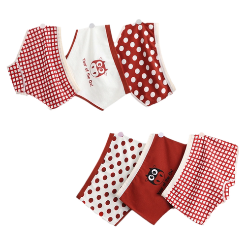 女童内裤纯棉三角新年款小女孩平角短裤宝宝中大童岁儿童蛇年裤头