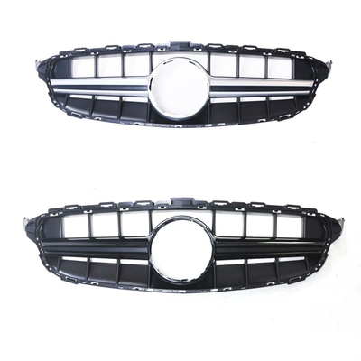 适用于15-21款奔驰C级改装C63S/AMG中网奔驰C级满天星GT竖条中网