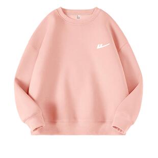 回力红色卫衣女2026秋季新款无帽套头小个子宽松初中学生上衣外套