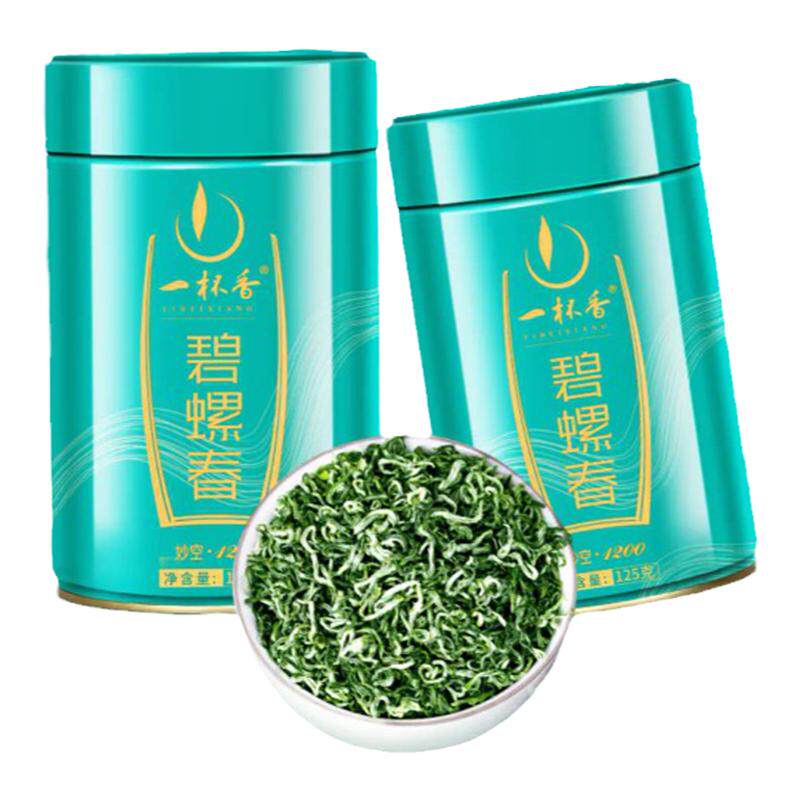 一杯香茶叶2025新茶明前头采绿茶碧螺春苏州高山春茶自己喝罐250g