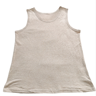 男士100%汉麻背心 纯色舒适宽松吸汗透气 学生爸爸爷爷老人内衣