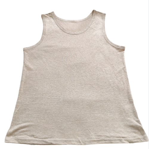 男士100%汉麻背心 纯色舒适宽松吸汗透气 学生爸爸爷爷老人内衣