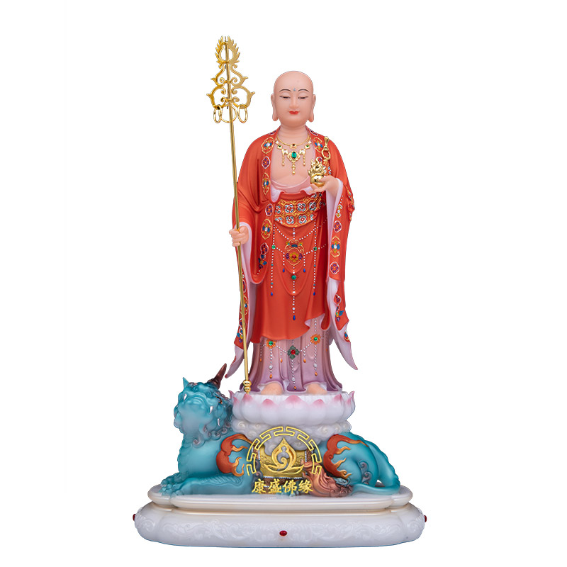 谛听地藏王佛像合成汉白玉工艺品