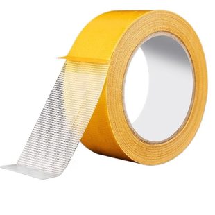 网格双面胶布基双面胶带高粘度无痕强力固定墙面不留痕粘地毯地垫透明防水耐高温接缝贴春联福字胶条年货节