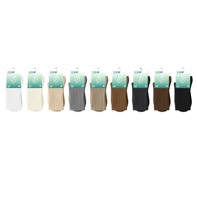 黑色袜子女中筒袜2025年秋冬季