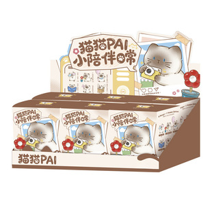 猫猫pai小陪伴日常盲盒礼品萌萌治愈系可爱桌面摆件创意女生礼物