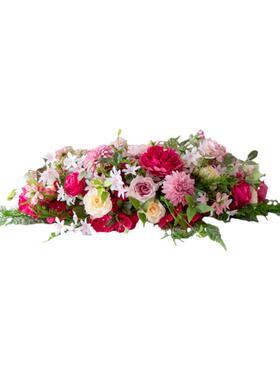 定制长条装饰桌花成品仿真花艺