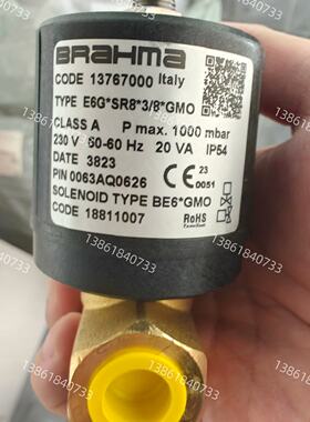 【请询价】BRAHMA电磁阀，E6G*SR8*3/8*GMO