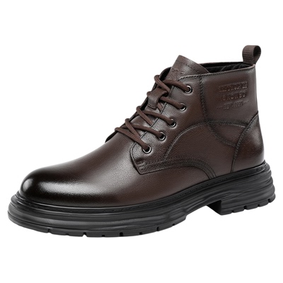 男士靴子秋冬户外休闲真皮马丁靴