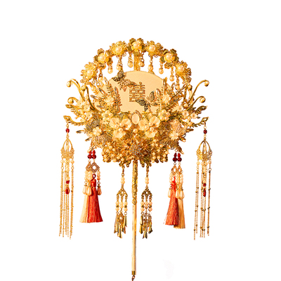 新娘团扇diy材料包闺蜜结婚礼物