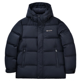 保罗彼得2025冬季男士90鸭绒羽绒服保暖面包服连帽外套DMEDR00211