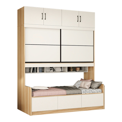 【香港包送货安装】榻榻米床柜一体小户多功能儿童储物衣柜组合床