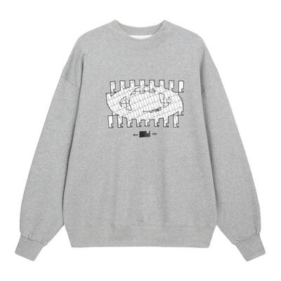 hotplanet趣味胶印圆领重磅卫衣