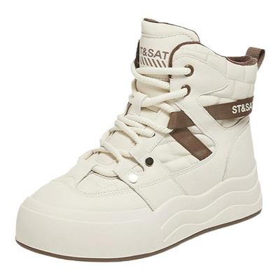 星期六2025新款厚底休闲高帮板鞋