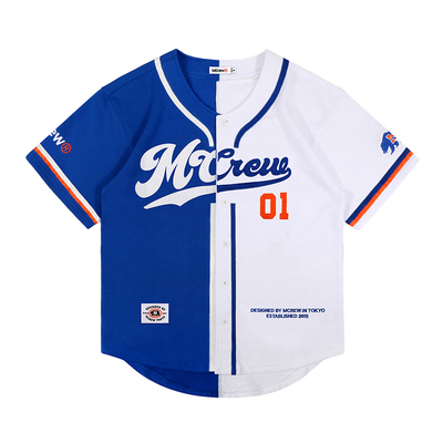 短袖棒球开衫宽松夹克外套