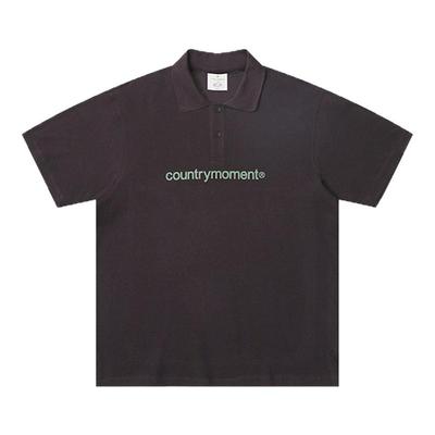 CountryMoment撞色印花polo衫t恤
