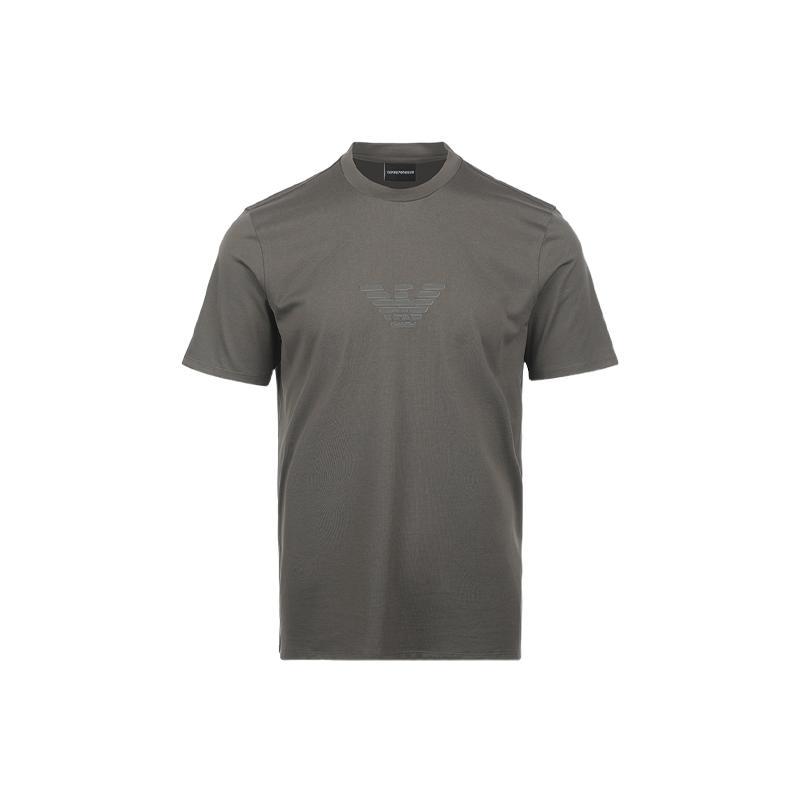 【自营】EMPORIO ARMANI/阿玛尼男士老鹰图案刺绣薄款纯棉短袖T恤