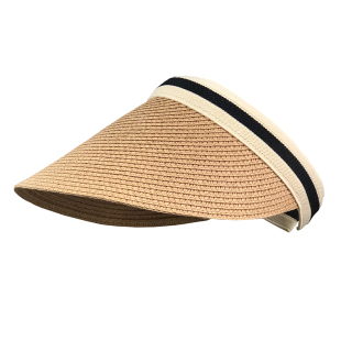 江疏影同款草编防晒帽夏季出游海边遮阳草帽时尚发箍空顶帽子女款