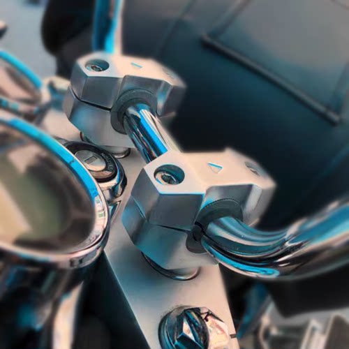 摩托车复古改装车把压码衬套28mm变径把转22mm手把垫片龙头压块