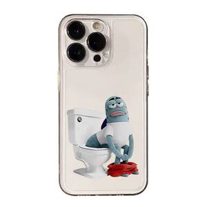 iPhone14搞怪创意VIVOIQOO15透明17ProMax个性苹果12软13适用16PLUS手机壳马桶比心酷酷鱼情侣OPPOFINDX9SPRO