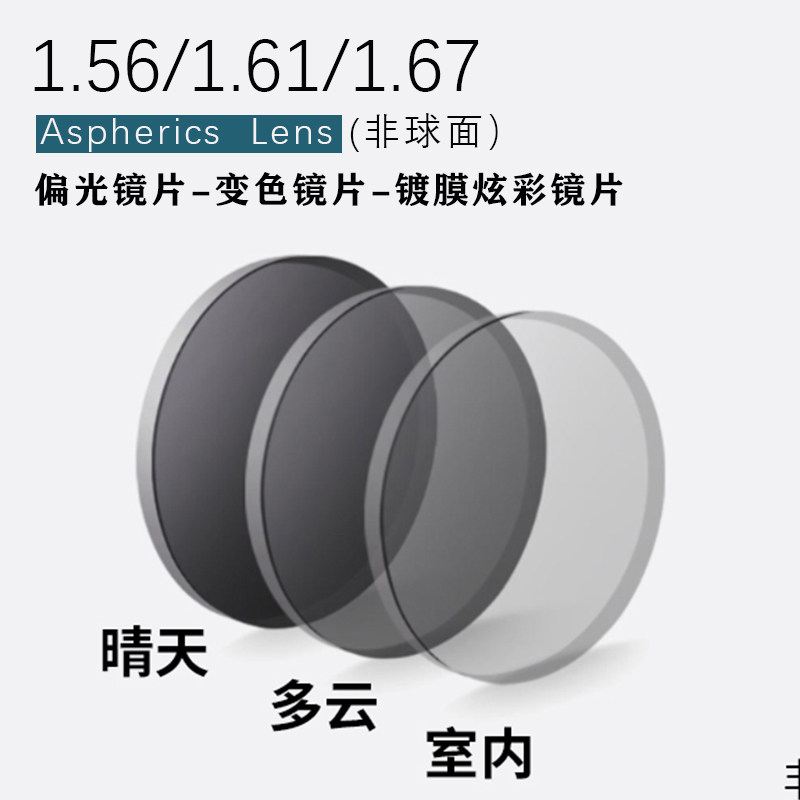 高档可配近视墨镜镜片定制太阳镜眼镜片钓鱼变色驾驶镜开车专用偏