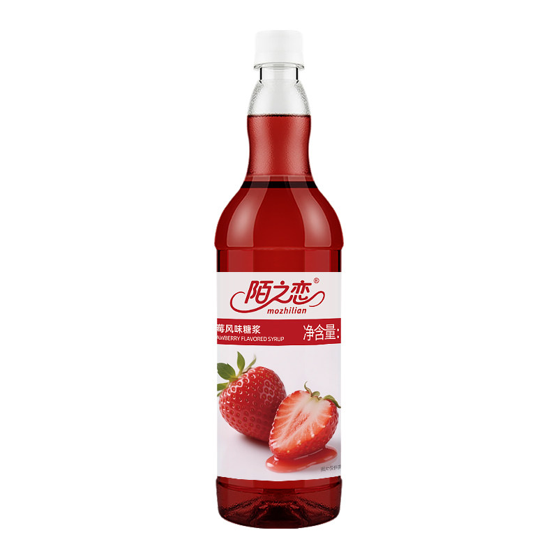 陌之恋草莓风味糖浆大瓶1L调酒糖浆