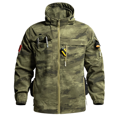 春秋加厚耐磨迷彩战术工装套装