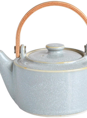 日本Saliu和风纯色陶瓷茶壶茶杯