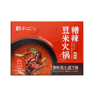 黔小二糟辣软哨豆米火锅底料贵州地摊火锅一锅速食汤料理包送蘸料