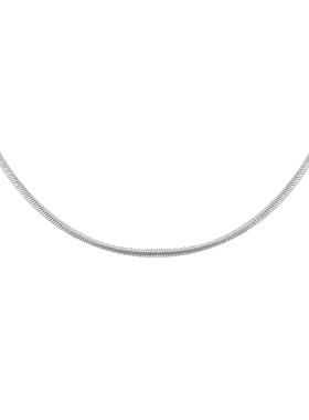 纯银镀18K黄金男女通用圆蛇骨链