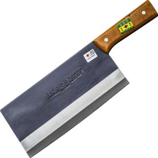 黑老大锻打桑刀家用菜刀锋利的高碳钢老式切片刀复合钢厨师专用