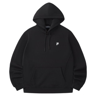 FILA FUSION斐乐潮牌连帽卫衣女春秋季情侣套头衫休闲宽松上衣男