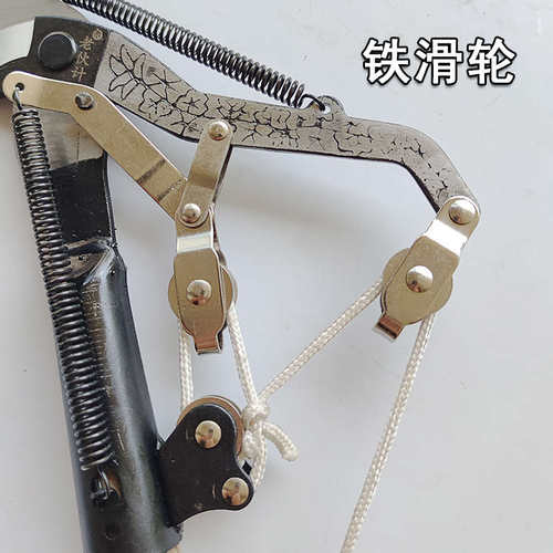 铁轮高枝剪拉绳老伙计三滑轮高空剪刀园林果树省力修枝剪枝剪子