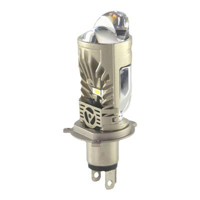 H4LED大灯三光矩阵透镜聚光远近一体灯泡改装汽车摩托车货车通用