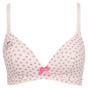 【12-18岁】古今花内衣女花舒适无钢圈薄款聚拢文胸0IS55