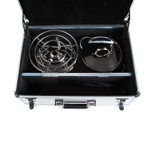 Kisag瓦氏炉旅行铝箱装礼品装小火锅烤烧炉配炉锅铸铁烤盘夹子