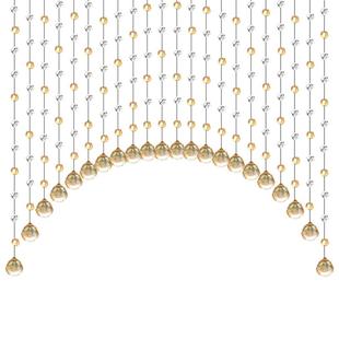 珠帘水晶隔断帘成品改风水门帘屏风客厅卧室玄关吊帘卫生间挂帘子