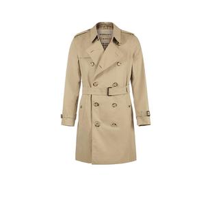 【自营】BURBERRY 男士中长款双排扣风衣大衣外套 80793881博柏利