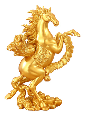 马上发财家居摆件客厅酒柜装饰品