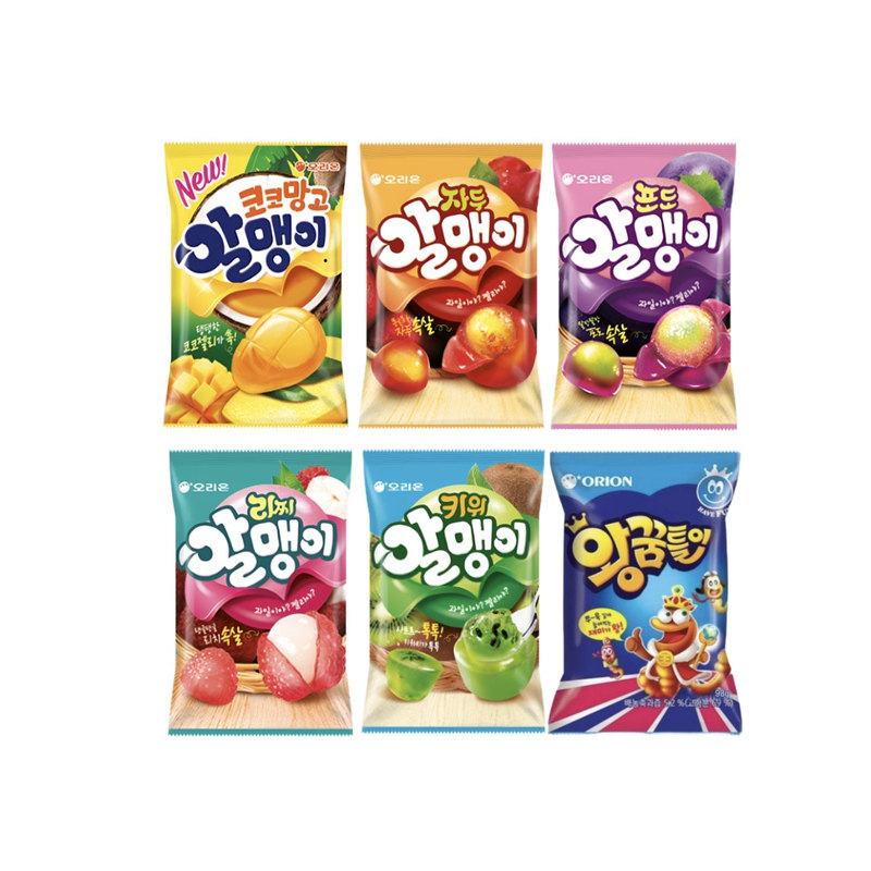 韩国直邮好丽友剥皮葡萄味软糖