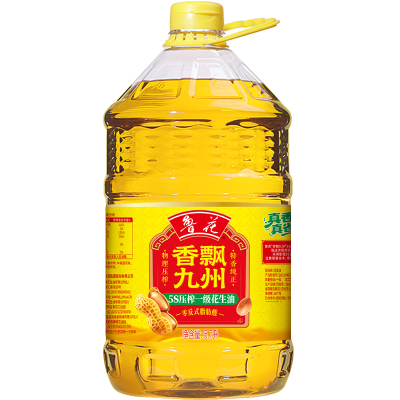 5.7L鲁花5S压榨一级花生油官方旗舰同款特香纯正家用食用油正品